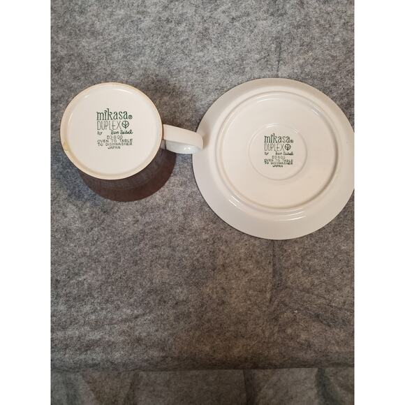 Mikasa MCM Duplex Cup & Saucer in Brown Ben Seibel D3800 Made in Japan - Picture 4 of 9